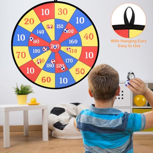 Accmor 29" Large Dart Board for Kids, Kids Dart Board with Sticky Balls, Indoor Outdoor Fun Party Play Game Toys, Boys Toys Gifts for 3 4 5 6 7 8 9 10 11 12 Years Old Boys Girls