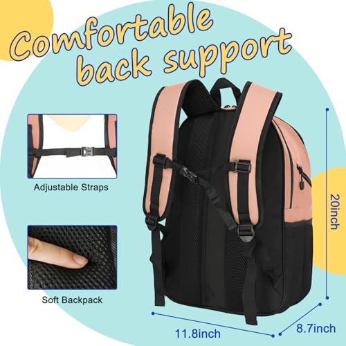 Goloni Bowling Backpack,Single Ball Bowling Bag with Shoe Compartment Up to Size 16,Bowling Bag with Padded Ball Holder - color: Meat Meal