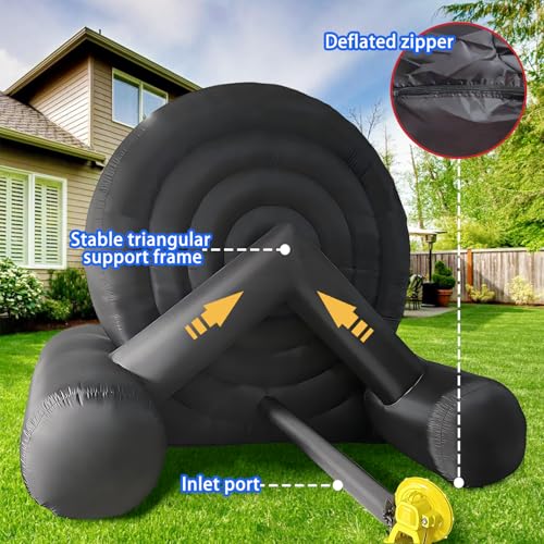Yujia Inflatable Soccer Board Game for Kids and Adults, 10FT Inflatable Football Target Kick Board, Outdoor Inflatable Games with Air Blower & 8 Soccers, Perfect for Family Fun & Carnival Games