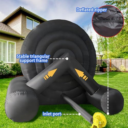 Yujia Inflatable Soccer Board Game for Kids and Adults, 10FT Inflatable Football Target Kick Board, Outdoor Inflatable Games with Air Blower & 8 Soccers, Perfect for Family Fun & Carnival Games
