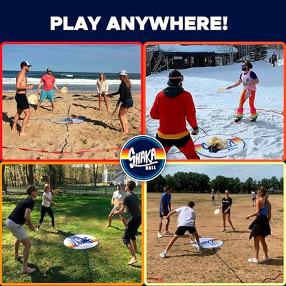 Game Set – Fun Beach Holiday Camping Games for Adults, Family & Kids – Lawn & Large Outdoor Teen Party Game – Water & Group Vacation Summer Fun Activities – Park & Yard Portable Paddle Kit