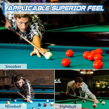 Pool Stick Set of 4,Pool Cues Sticks Made of Premium Maple Wood, Includes 4 Extra Billiard Chalk for Pool Cues, 58" Billiard House Bar Pool Cue Sticks for Professional Billiard Players - color: Pool cues-B03