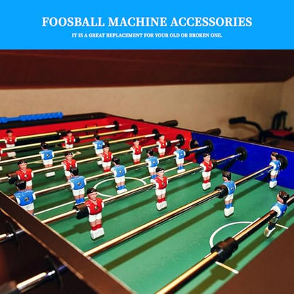 10PCS Tabletop Foosball Bushings Bearing Rods for Fun Games Accessories Black Foosball Machine Bearings Replacement Diameter Threaded Plastic Portable Size Foosball Replacement Parts
