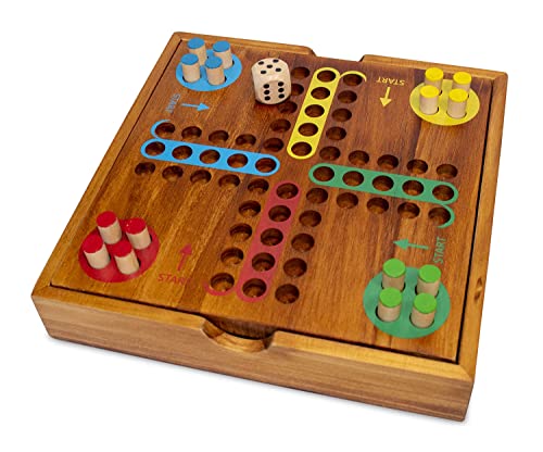 BrainCandy Wooden Travel Games (Wooden Pachisi) - color: Wooden Pachisi