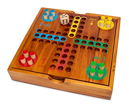BrainCandy Wooden Travel Games (Wooden Pachisi) - color: Wooden Pachisi