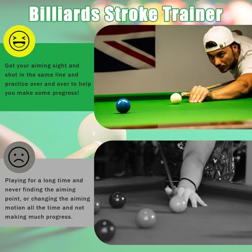 Pool Cue Straightness Checker, Stroke Trainer Billiards, Billiard Cue Straightness Checker, Pool Cue Lathe, Billiard Training Aids