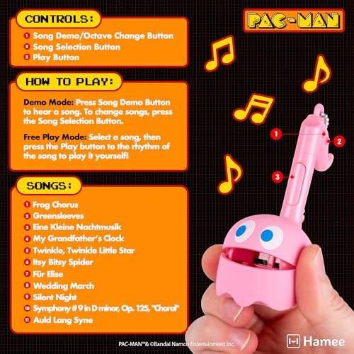Otamatone Melody PAC-Man Electronic Portable Music Instrument / Synthesizer Toy from Japan by Maywa Denki (Officially Licensed) [English Instructions] - Pinky - color: Pinky