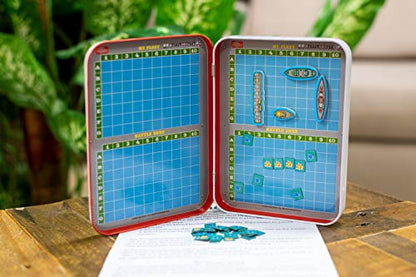 TS Shure by Bendon Battle of The Boats Games Mini Magnetic Activity Tin with Illustrated Foam Magnets 50516 - style: Battle of the Boats Game Tin