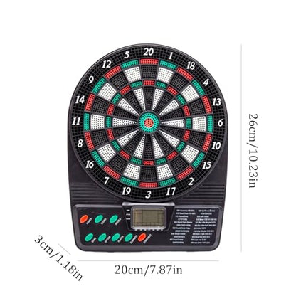 Electronic Dartboards – Sports Digital Darts Kit, Multi Game Score System, Bright LED Display Panel, Soft Tip Target Segments, Durable, Smooth Throw Response, Easy Wall Mount Style