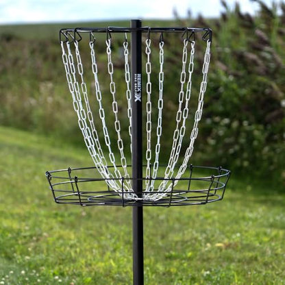 Remix Practice Basket for Disc Golf - Choose Your Color and Style - style: Single Chain - Red