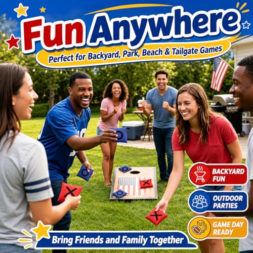 Bean Bags for Tossing,Kanosan Outside Field Day Birthday Party Backyard Family Reunion Carnival Yard Lawn Easter Fall Festival Beach Fun Games