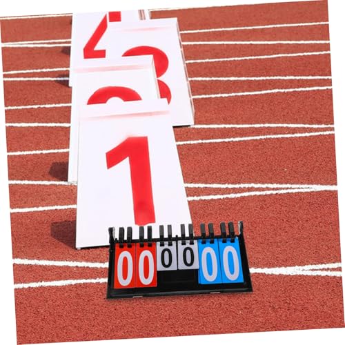 LIOOBO Portable Table Top Basketball Scoreboard Tennis Scorekeeper for Net Flip Scoreboard for Games
