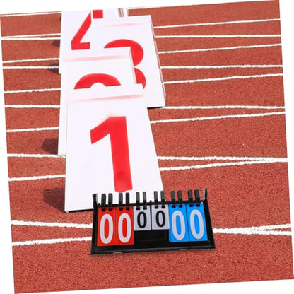 LIOOBO Portable Table Top Basketball Scoreboard Tennis Scorekeeper for Net Flip Scoreboard for Games