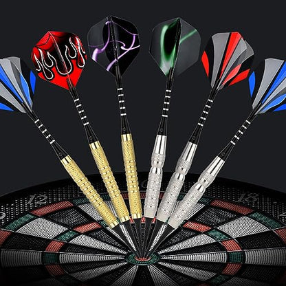 Steel Tip Darts Set 18 Grams15 Pack Steel Barrels - style: s alu15