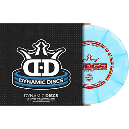 Dynamic Discs Prime Burst Judge Disc Golf Putter, Men and Women Frisbee Golf Putter, 170g Plus, Beaded Throwing Frisbee Golf Putter, Stable Disc Golf Flight, Stamp Color Will Vary, Blue - color: Blue