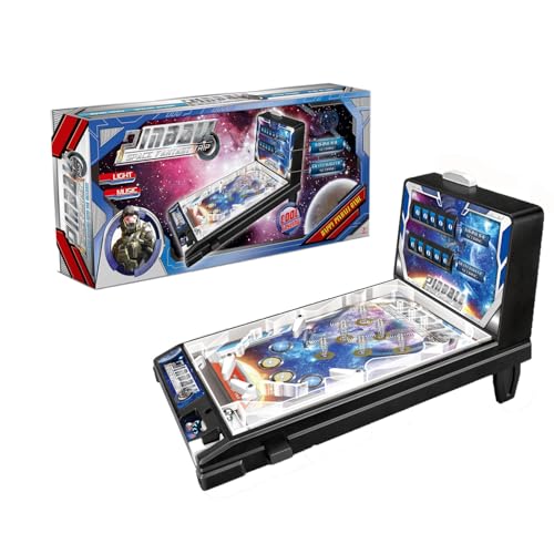 Table Electronic Pinball, Action and Reflex Game for Children and Family, Pinball Game Machine with Light and Sound Effects
