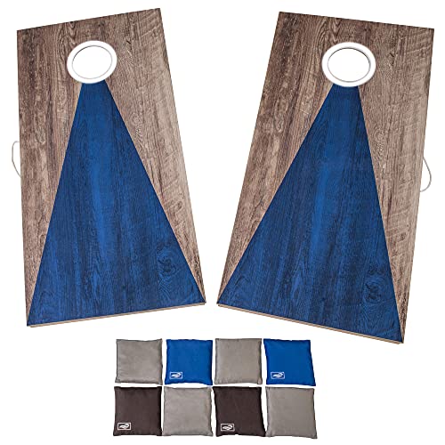 Triumph Sports LED Regulation Cornhole Board Set with Light-Up Boards, 8 Weather-Resistant Cornhole Bags & Durable All-Wood Design Perfect for Tailgates, BBQs, Parties & Backyard Fun