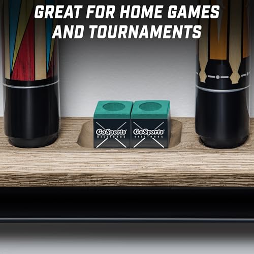 GoSports Premium Pool Cue Chalk Cube 12 Pack - Black, Blue, Red, or Green - Billiards Pool Stick Chalk - color: Green