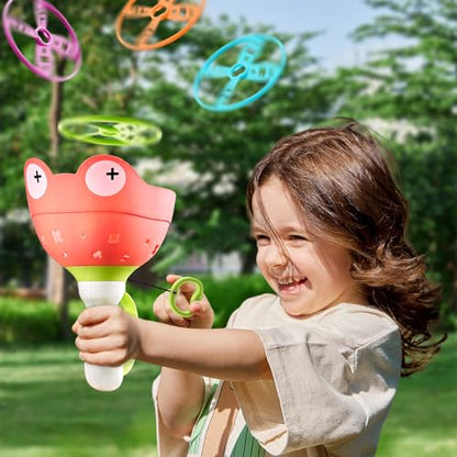 pamexin Outside Toys for Kids Ages 4-8 - Manual Capture Catching Game - Toddler Chasing Toy for Boys & Girls, Ages 3-7 - Outdoor Fun Family Games - style: Red+Yellow