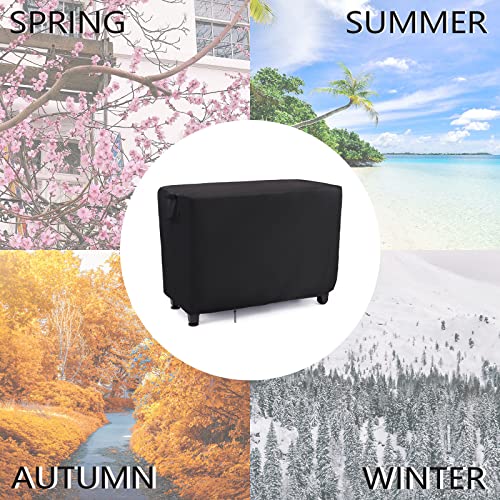 Patio Prep Table Cover for 52 Inch Keter Unity XL Portable Outdoor Table, Waterproof Outdoor Bar Table Cover, for Outdoor Grill Cart Pizza Oven Table - 52 x 22 x 33 Inch - size: 52" x 22" x 36" Inch