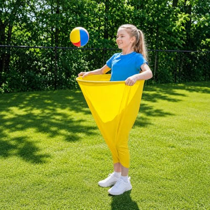 Granny Pants Yard Game, 2Pcs Granny Pants Outdoors Games Family Party Outdoor Games with 8 Bouncy Balls, 2 Pumps, Fun Tossing Games Props for Ultimate Family Reunion Backyard Party Games