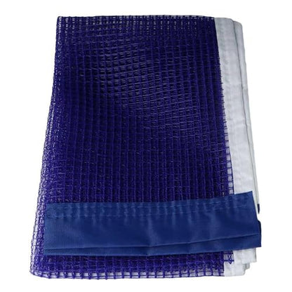 Gym Playing 2 Iron Stand Training Competition Outdoor Replacement Table Tennis Net Set Portable Foldable Sport Supplies(Blue)
