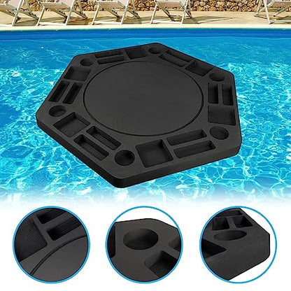 Floating Game Drink Holder or Card Table Tray for Swimming Pools Beach Party Accessories Floating Tray for Drink and Game