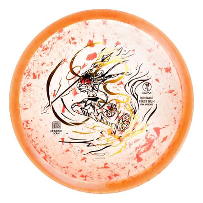 Yikun Disc Golf| Pro Worlds 2025 Limited Edition | | Fairway-Distance Hybrid Disc | Max 100m+ Flights for All Skill Levels | Late-Turn Glide & Reliable Fade | PDGA Approved 170-176g - color: orange