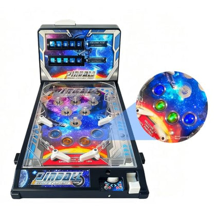 Mini Arcade Pinball for Kids 8-12, Desktop Ball Shooting with Lights & Sounds, Action and Reflex Game, Classic Tabletop Game
