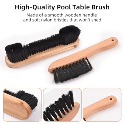 5Pcs Pool Table Cleaning Kit Billiards Pool Table Felt Cleaner Accessories and Equipment Pool Table Brush for Felt Sticky Lint Roller Pool Table Accessories