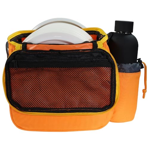Axiom Discs Cell Disc Golf Starter Bag (Choose Your Favorite Color) - color: Yellow Ochre/Orange