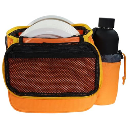 Axiom Discs Cell Disc Golf Starter Bag (Choose Your Favorite Color) - color: Yellow Ochre/Orange