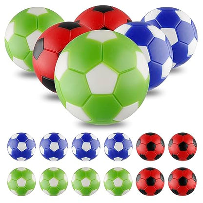 Foosball Balls Replacement,Foose Balls, Mini Foosball 36mm,Multicolor Foosball Accessories 12pack