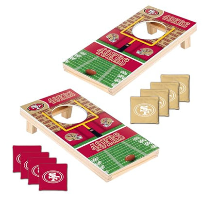 MasterPieces Officially Licensed NFL Tabletop Cornhole for Adults - style: San Francisco 49ers