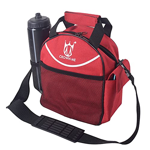 CROWN ME Disc Golf Set with 6 Discs, Mini Disc, and Starter Bag - color: Red