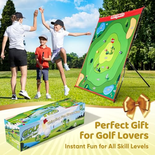 Golf Chipping Game Set: Portable Indoor & Outdoor Sticky Golf Games Fun, Family Backyard Yard Golf Target Game Set (Golf Club Not Included) - color: Green