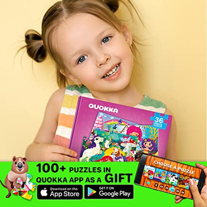 QUOKKA Magnetic Puzzles for Kids Ages 4-6 – 36 Pieces Sudoku Toddler Puzzles Ages 2-4 – Travel Games for Kids 3-5 – Princess Unicorn Mermaid Toddler Travel Toys – Car Airplane Road Trip Games - style: 1. PRINCESS 36 PCS