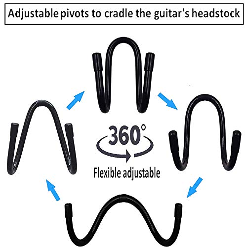 Flexible Adjustable W Rack,Multifunction Wall Mount Display Stand,Multipurpose Holder Hooks,Universal Organizer Storage Clips,Wall Hanger for Skateboard,VR Headset,Sword, Hat,Helmet,Coat,etc - 2 Pack
