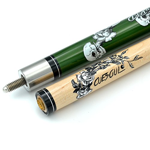 CUESOUL 58 inch 1/2 Maple Pool Cue Stick Kit-Rockin Series - color: G206, size: 21oz
