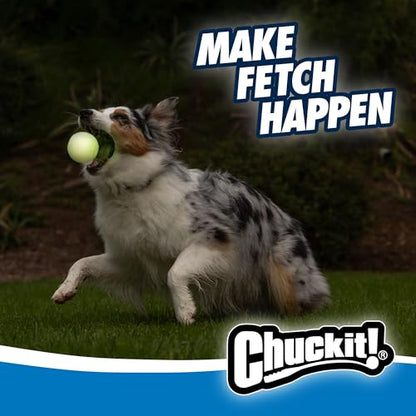 Chuckit! Glow in the Dark Bouncy Balls - Ball for Dogs, Chuckit Dog Toy, Max Glow Balls - Medium, 2.5 Inch, Pack of 1 - size: Medium
