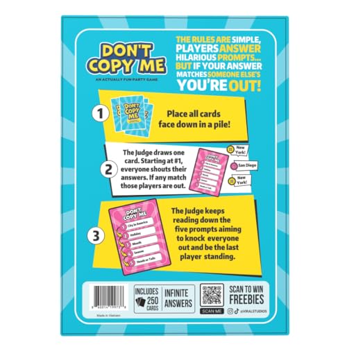 Viral Studios Don't Copy Me | The Party Card Game Where Matching Gets You Eliminated – Fast-Paced Game for Friends, Families, & Game Nights, All Ages