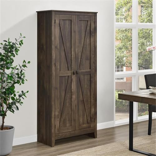 SystemBuild Farmington 31.5" Wide Storage Cabinet, Rustic