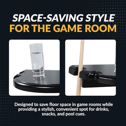 Hathaway Premier Wall-Mounted Pub Table, Black