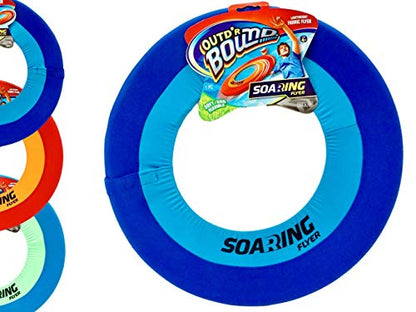 JA-RU 16 Inch Giant Flying Ring Toy (1 Pack) – Soft Flying Disc Toy for Kids, Teens & Family | Pool, Beach & Backyard Games, Outdoor Recess Toys & Party Favors. 5138-1