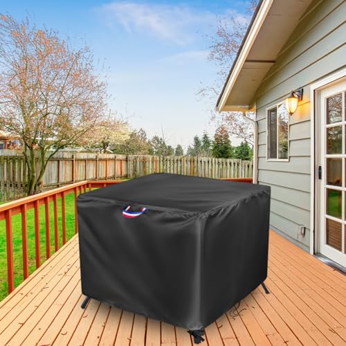 42 x 42 Patio Table Cover, 42 Inch Square Patio Table Cover for Outdoor Furniture Waterproof, Heavy Duty Protective Covers Fit Square Tabletop