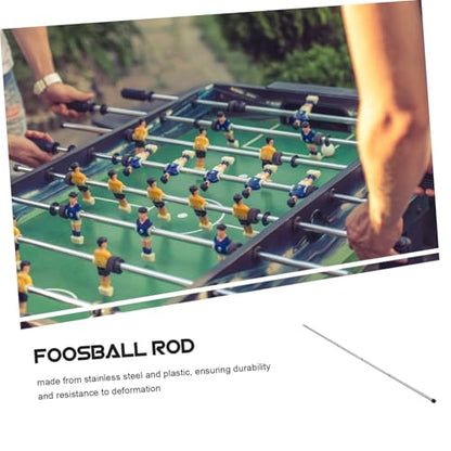 Toddmomy Desk Soccer Machine Accessory Precision Engineered Table Football Replacement Rod with Ergonomic Grip Diameter Durable Steel for Enhanced Gameplay Easy Setup