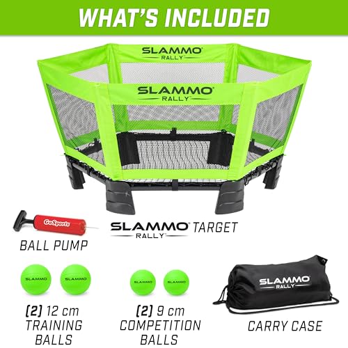 GoSports Slammo Rally - Vertical Net for Longer Rallies - Choose Original or Hardcourt Roundnet Game Set - style: Original