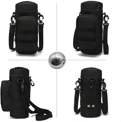 Bocce Ball Bag for 90mm 84mm 73mm 3 Bocce Game,Multifunctional, Zip Design, Powerful. Size: 27 x 12 x 12 cm、 - color: black