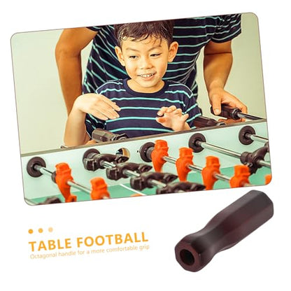 Sturdy Foosball Handle Grip Ergonomic Nonslip Replacement Part for Easy Installation and Enhanced - color: Brown