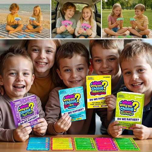 QUOKKA Card Game for Teens, Kids, Adults – 500+ Hilarious Travel & Vacation Scenarios | Funny Getaways What Would You Choose Challenge | Family Nights & Party Game for Friends, Road Trips & Sleepovers - color: 5. Funny Getaways